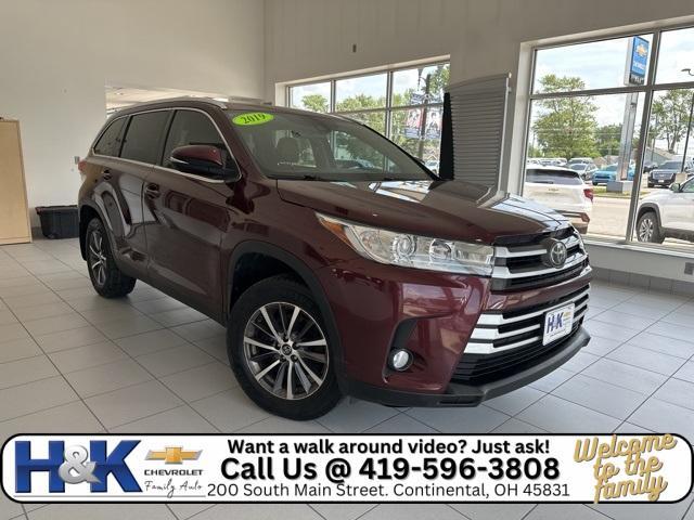 used 2019 Toyota Highlander car, priced at $21,497