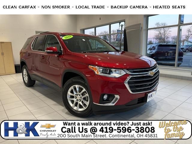 used 2018 Chevrolet Traverse car, priced at $17,612