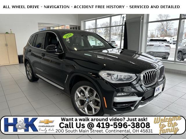 used 2021 BMW X3 car, priced at $30,182