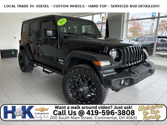 used 2021 Jeep Wrangler Unlimited car, priced at $30,728