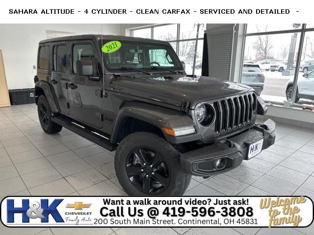 used 2021 Jeep Wrangler Unlimited car, priced at $31,844