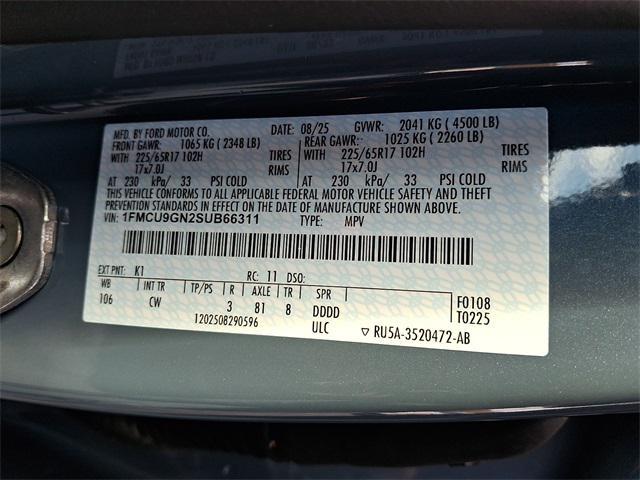 new 2025 Ford Escape car, priced at $33,900