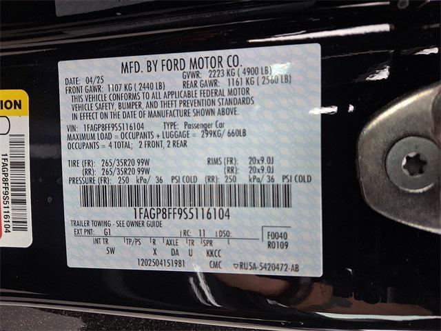 new 2025 Ford Mustang car, priced at $62,537