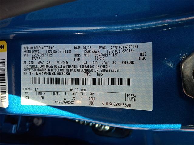 new 2025 Ford Ranger car, priced at $40,590