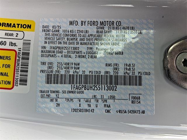 new 2025 Ford Mustang car, priced at $41,443