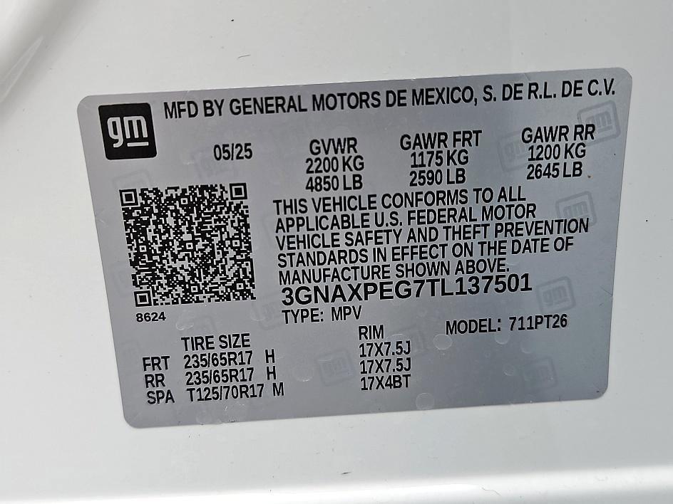 new 2026 Chevrolet Equinox car, priced at $31,995