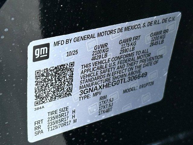 new 2026 Chevrolet Equinox car, priced at $25,844