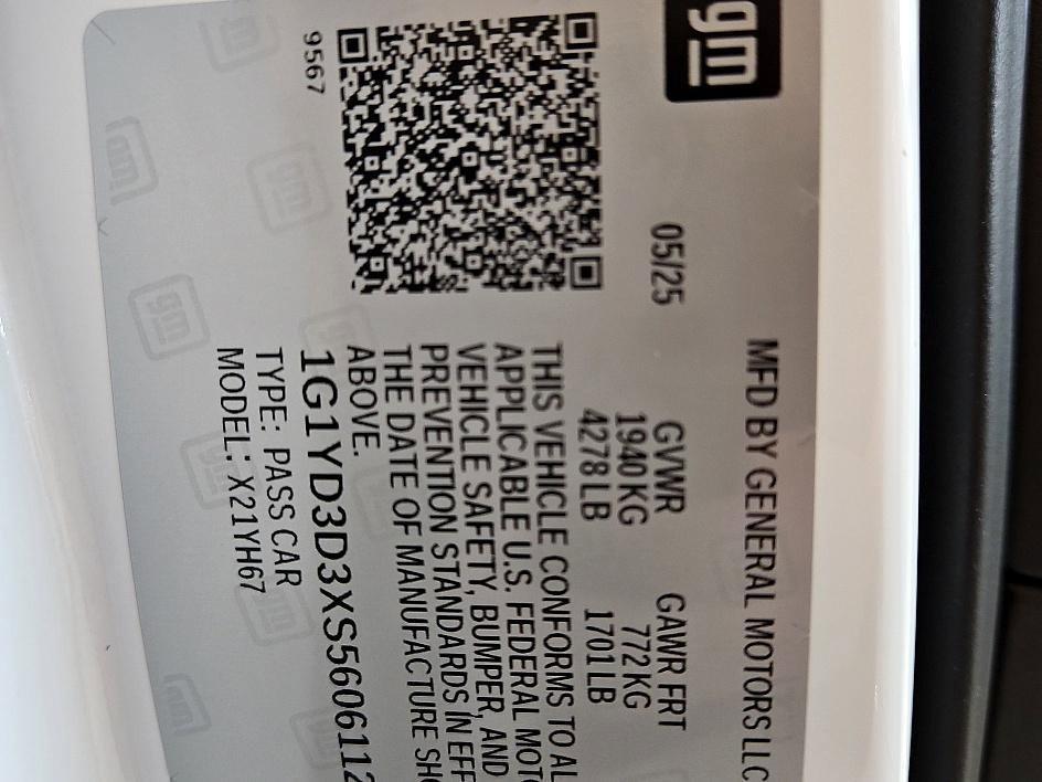 new 2025 Chevrolet Corvette car, priced at $115,906