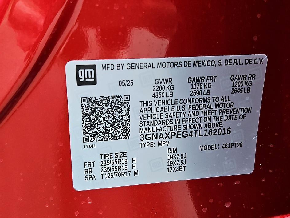 new 2026 Chevrolet Equinox car, priced at $33,090
