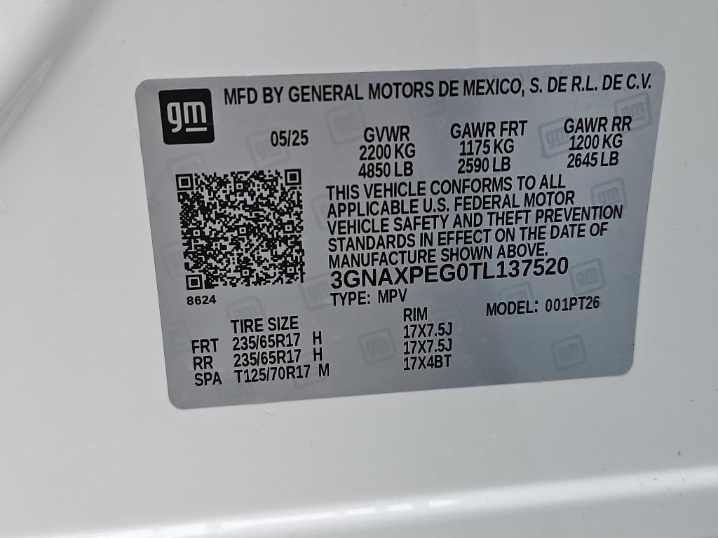 new 2026 Chevrolet Equinox car, priced at $31,995