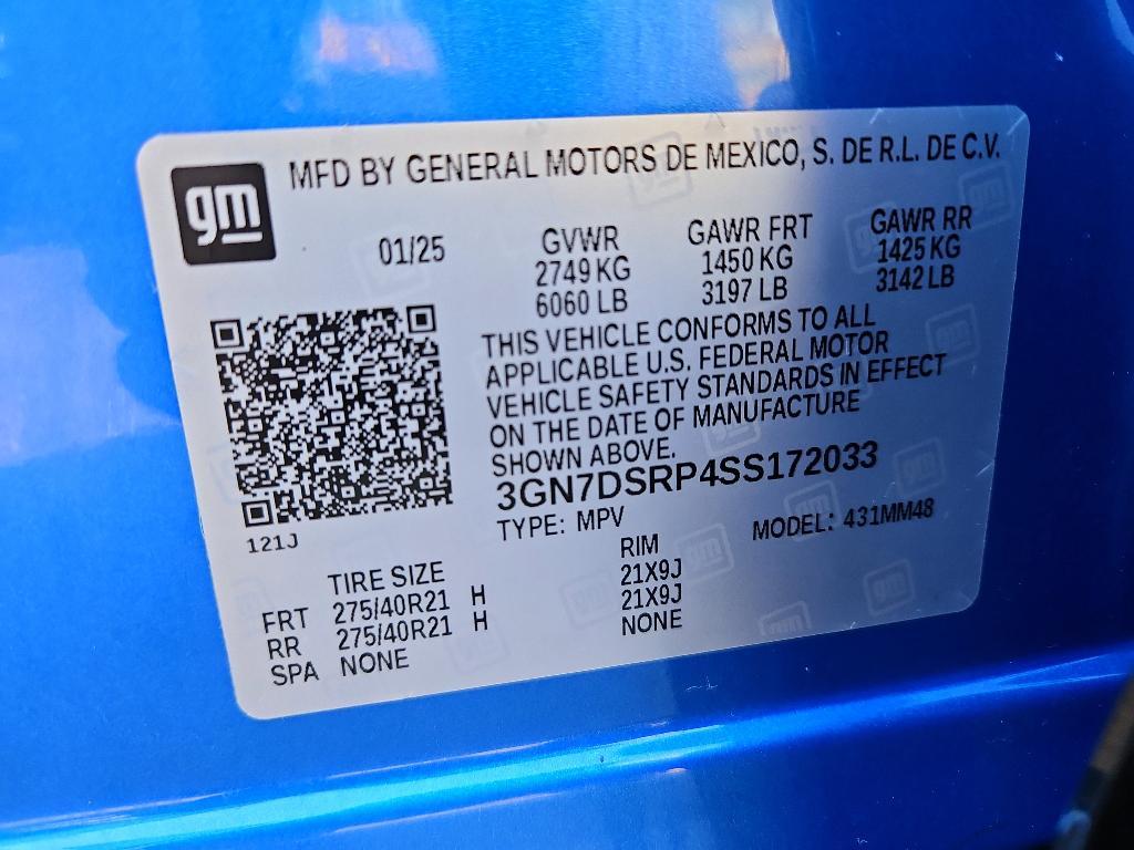 new 2025 Chevrolet Equinox EV car, priced at $45,134