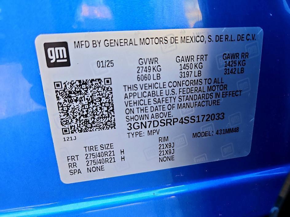 new 2025 Chevrolet Equinox EV car, priced at $46,384