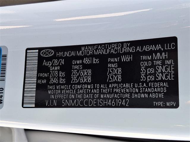 new 2025 Hyundai Tucson car, priced at $34,314