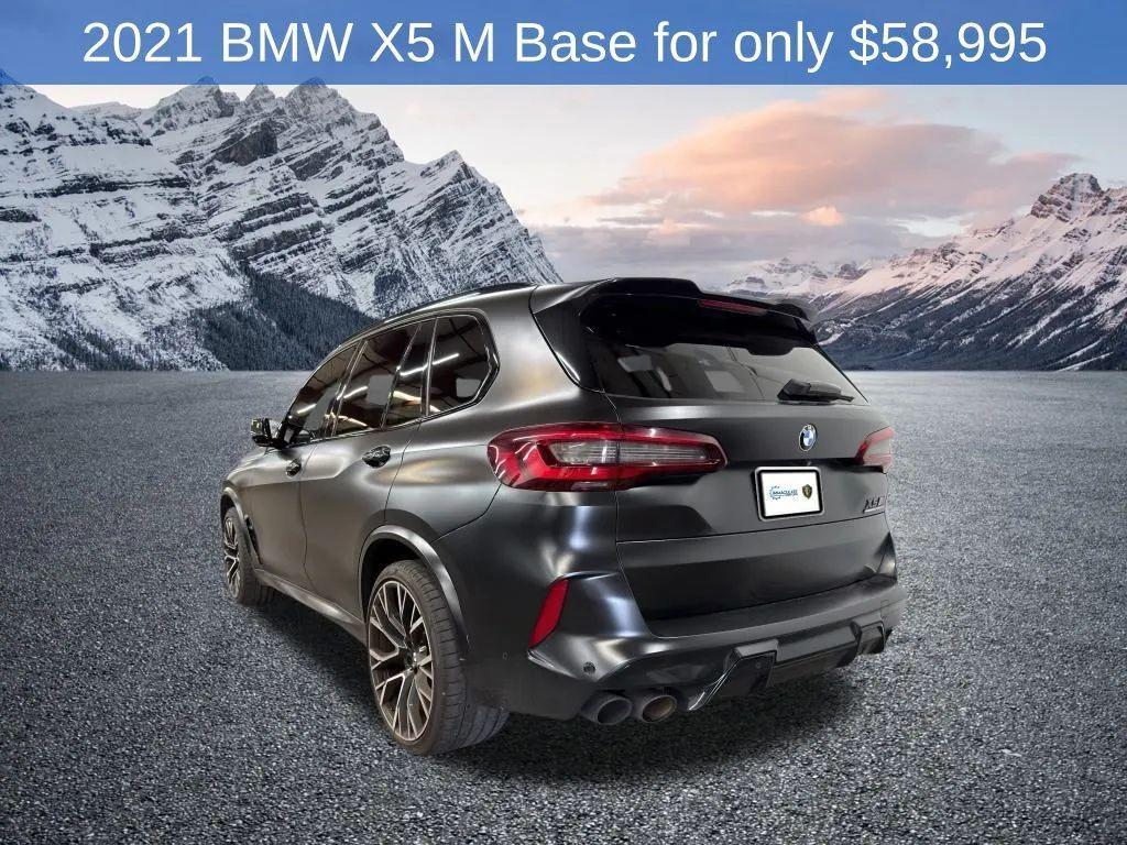 used 2021 BMW X5 M car, priced at $58,995