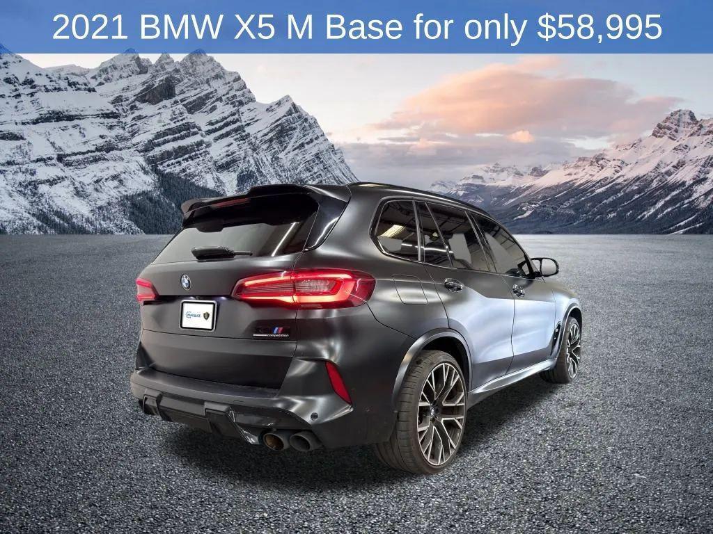 used 2021 BMW X5 M car, priced at $58,995