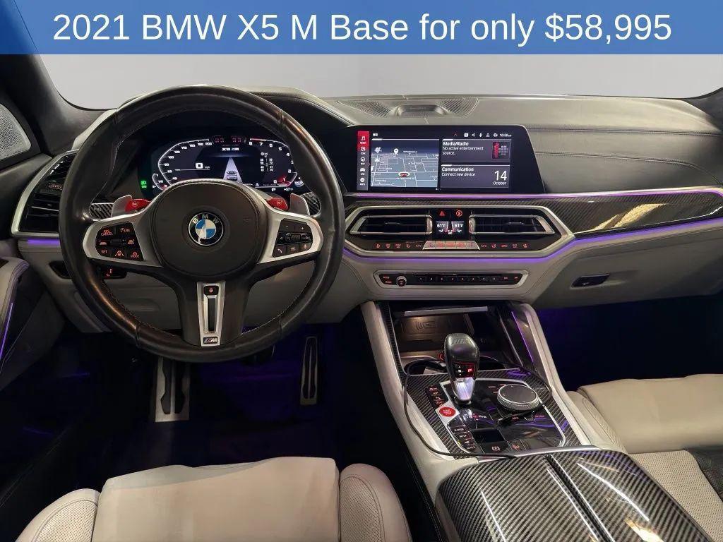 used 2021 BMW X5 M car, priced at $58,995