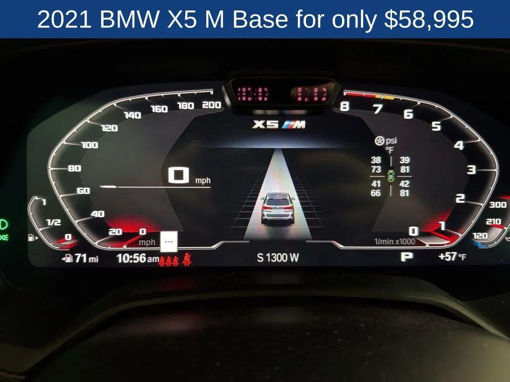 used 2021 BMW X5 M car, priced at $58,995
