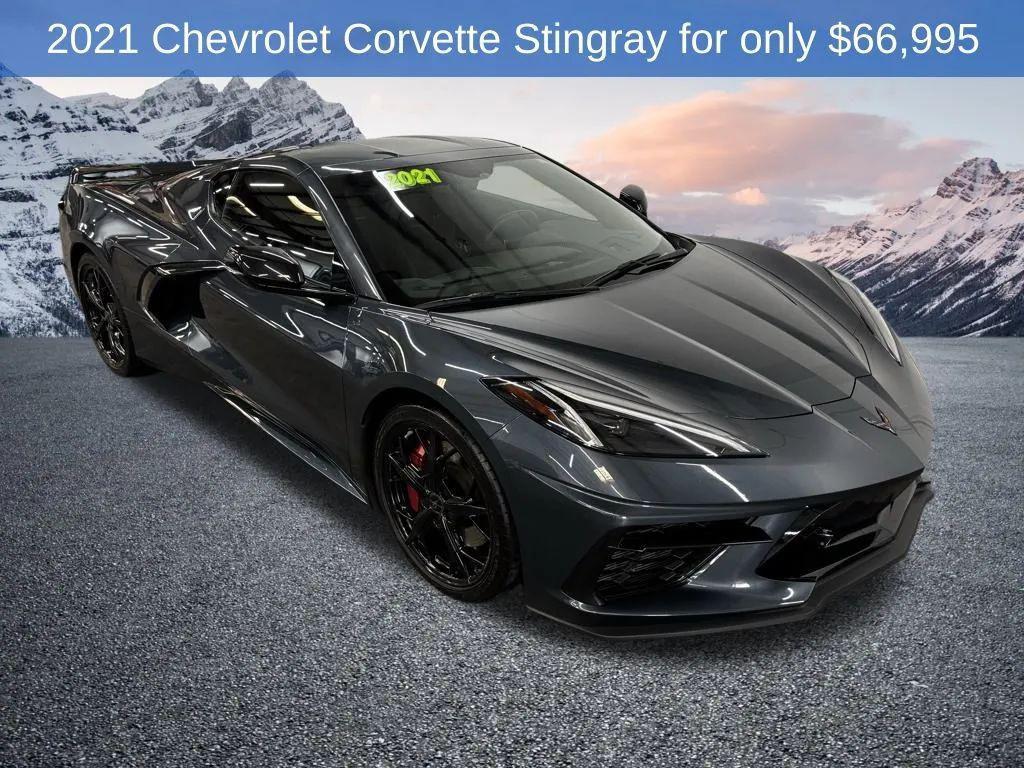 used 2021 Chevrolet Corvette car, priced at $66,995