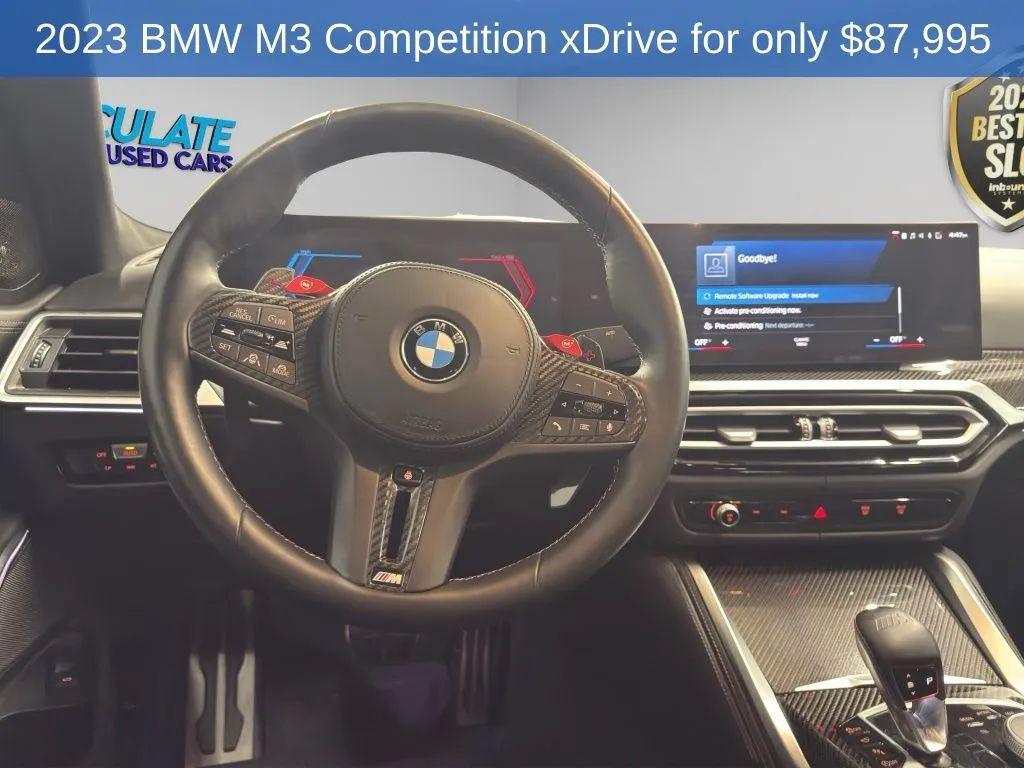 used 2023 BMW M3 car, priced at $87,995