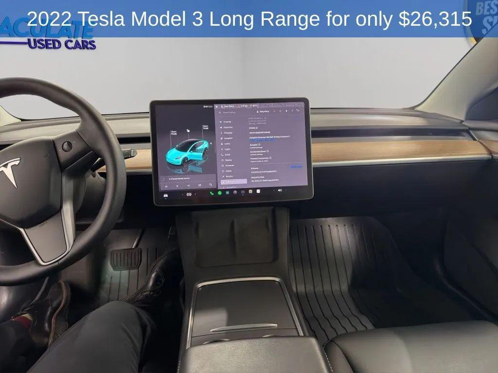 used 2022 Tesla Model 3 car, priced at $26,315