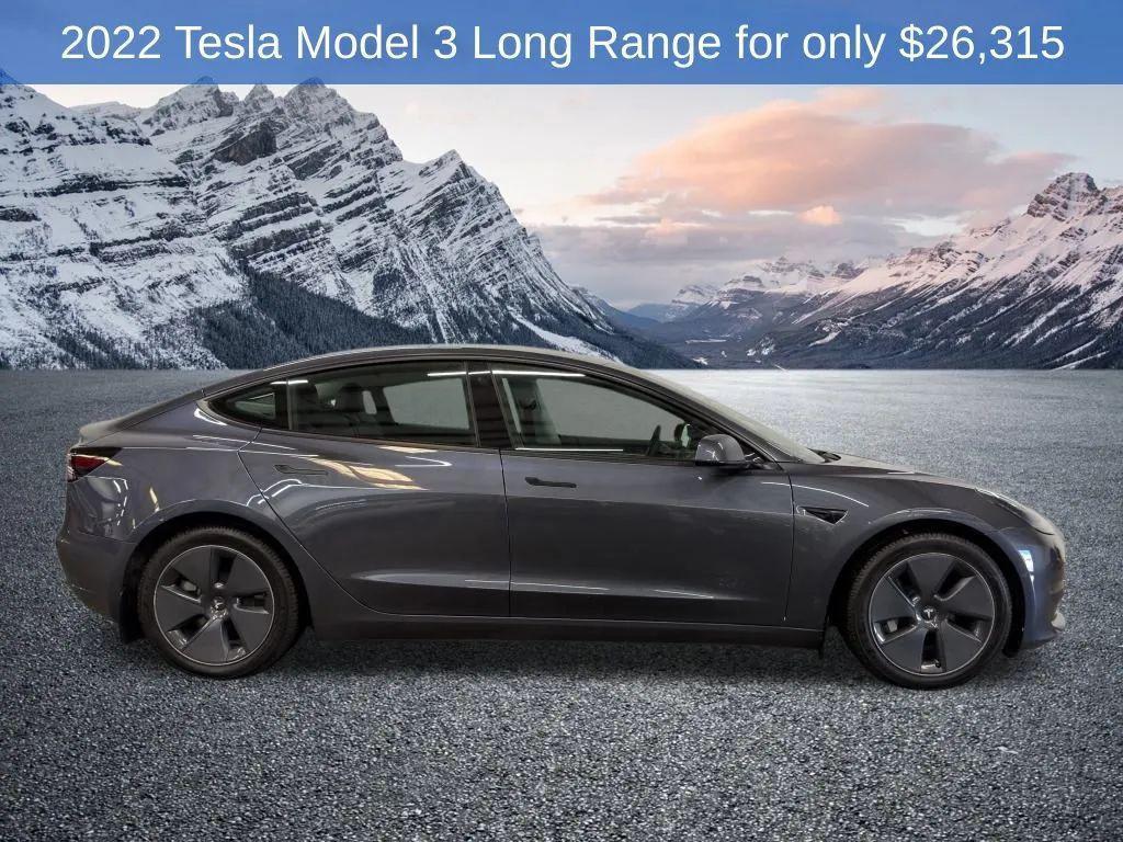 used 2022 Tesla Model 3 car, priced at $26,315