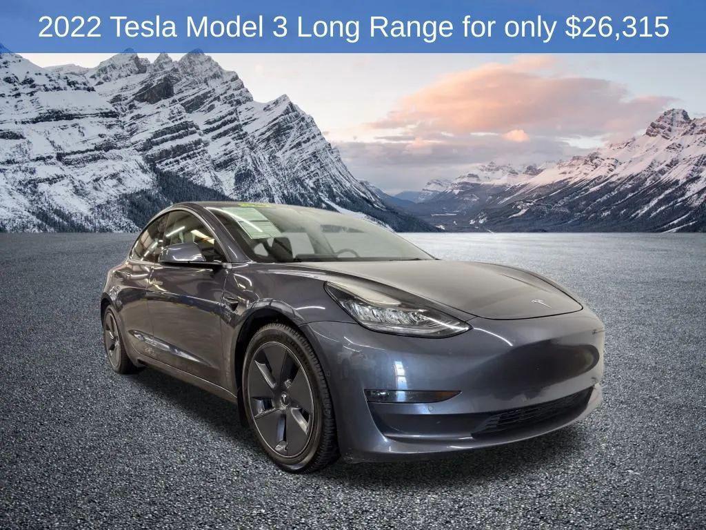 used 2022 Tesla Model 3 car, priced at $26,315