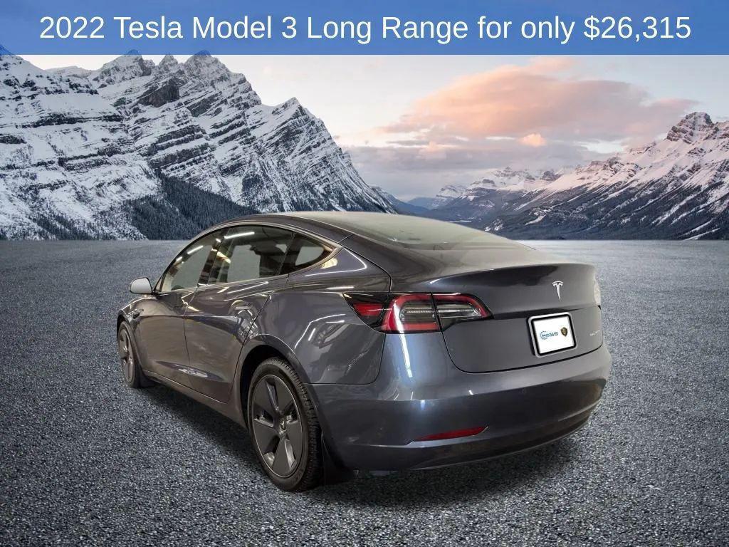 used 2022 Tesla Model 3 car, priced at $26,315