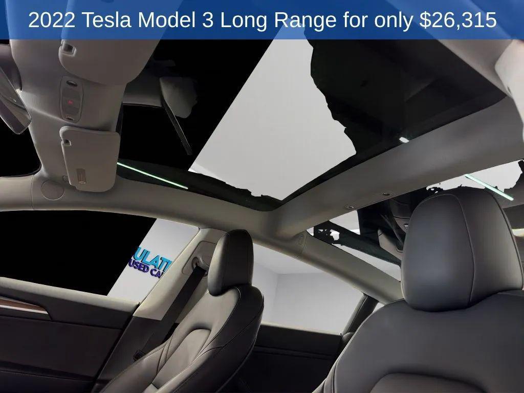 used 2022 Tesla Model 3 car, priced at $26,315