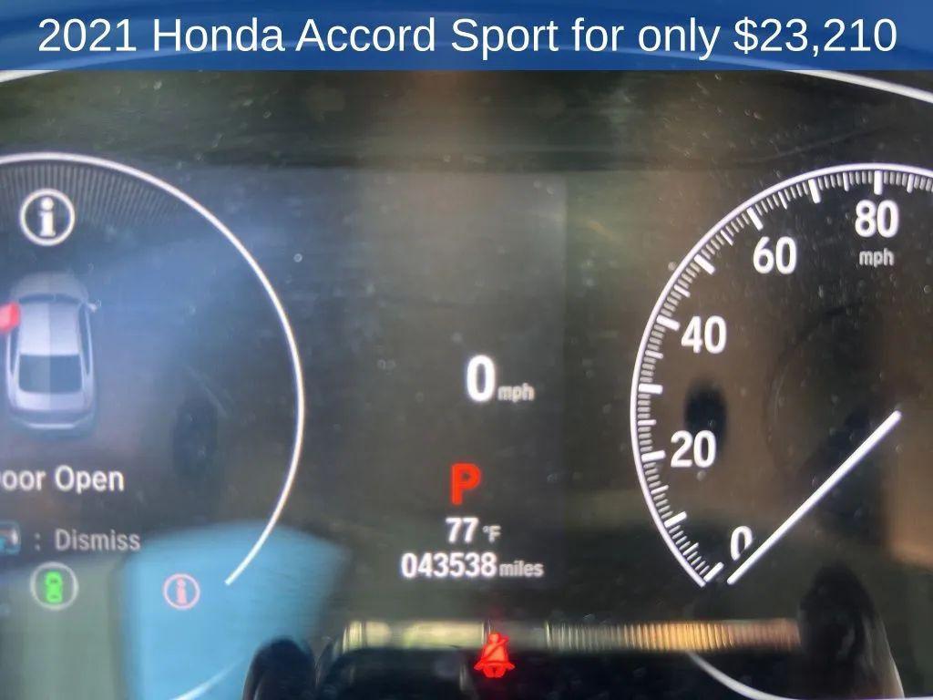used 2021 Honda Accord car, priced at $24,210
