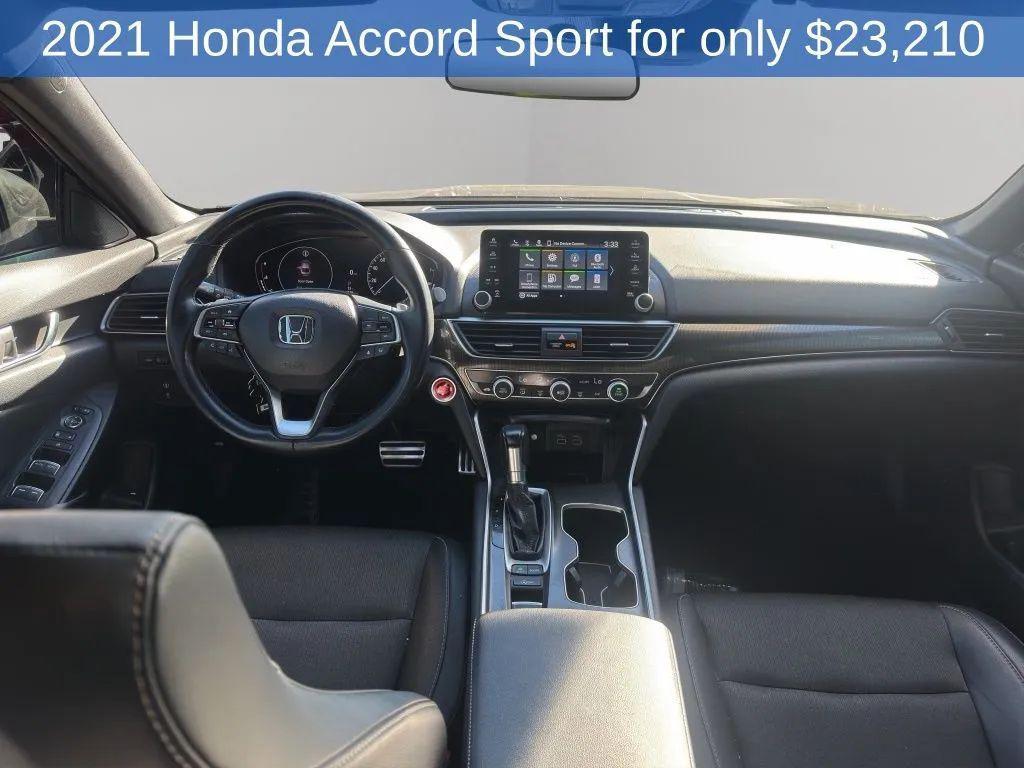 used 2021 Honda Accord car, priced at $24,210