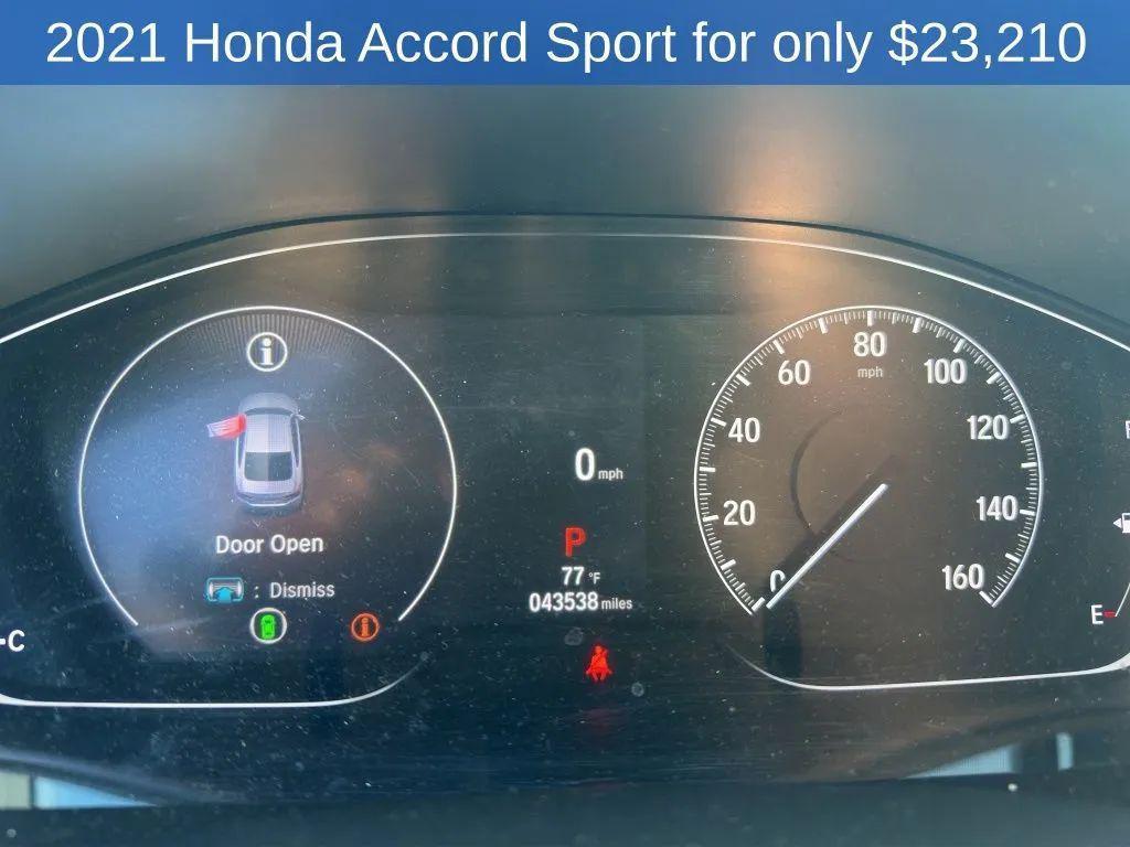 used 2021 Honda Accord car, priced at $24,210