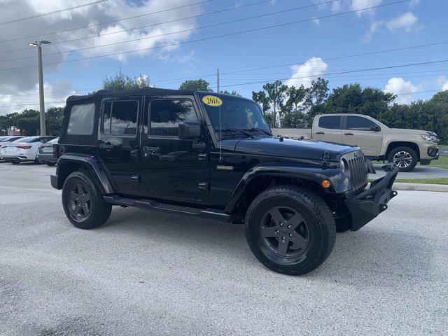 used 2016 Jeep Wrangler Unlimited car, priced at $23,777