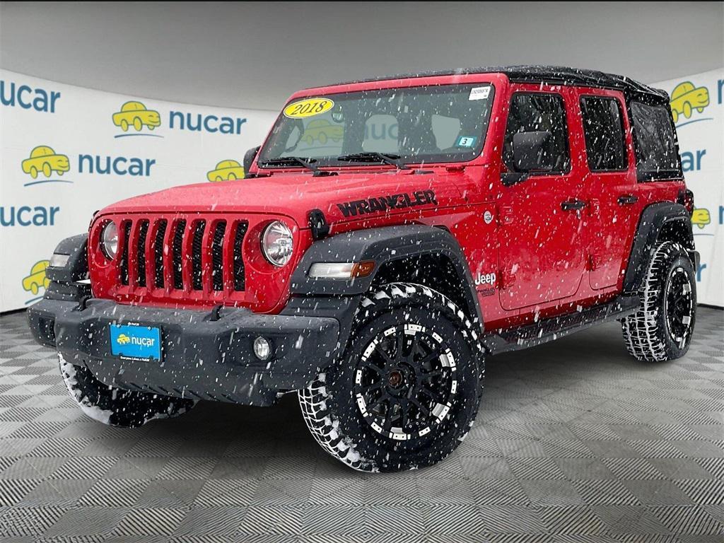 used 2018 Jeep Wrangler Unlimited car, priced at $18,349