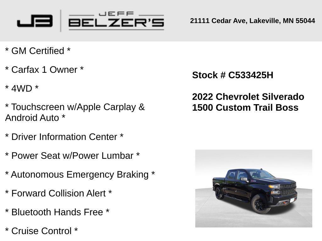 used 2022 Chevrolet Silverado 1500 Limited car, priced at $37,985