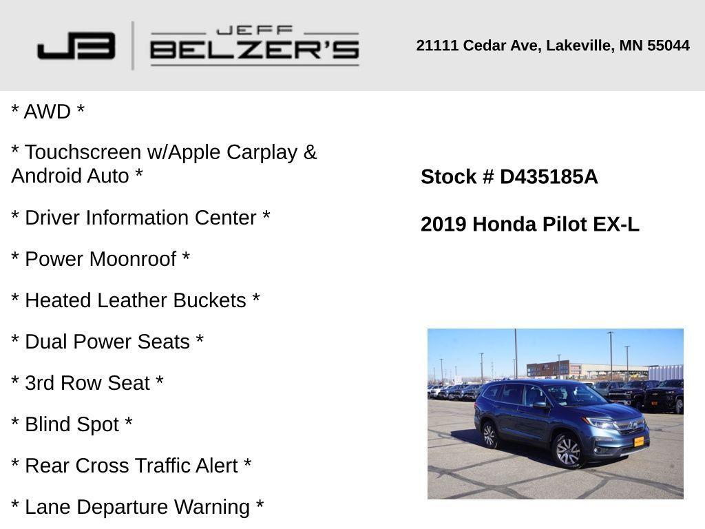 used 2019 Honda Pilot car, priced at $25,988