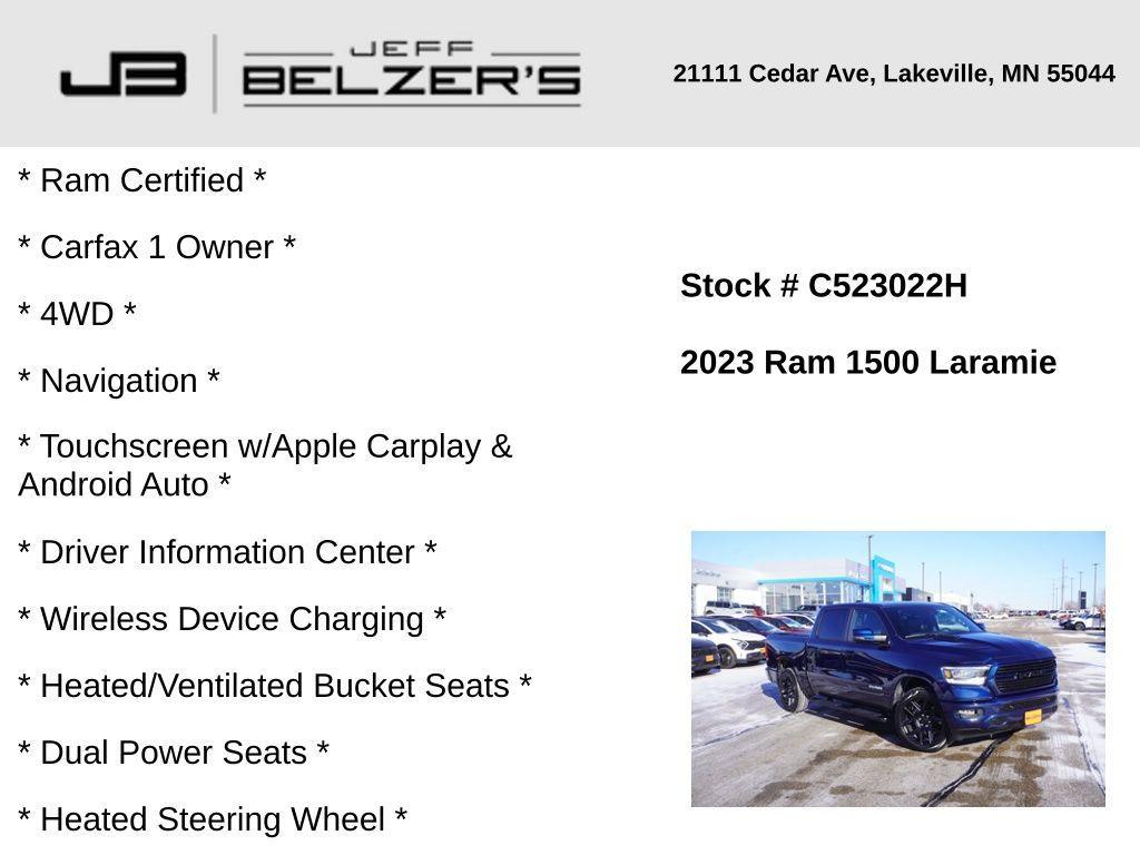 used 2023 Ram 1500 car, priced at $46,856