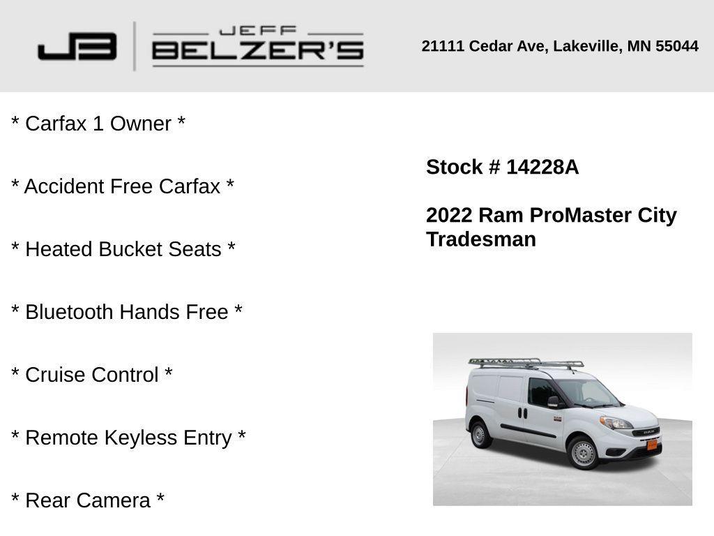 used 2022 Ram ProMaster City car, priced at $24,989