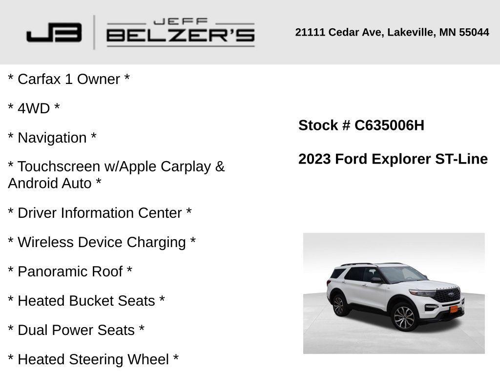 used 2023 Ford Explorer car, priced at $34,891