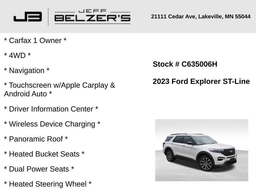 used 2023 Ford Explorer car, priced at $34,891