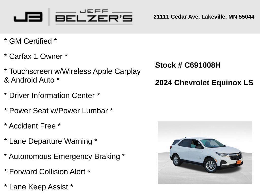 used 2024 Chevrolet Equinox car, priced at $20,550