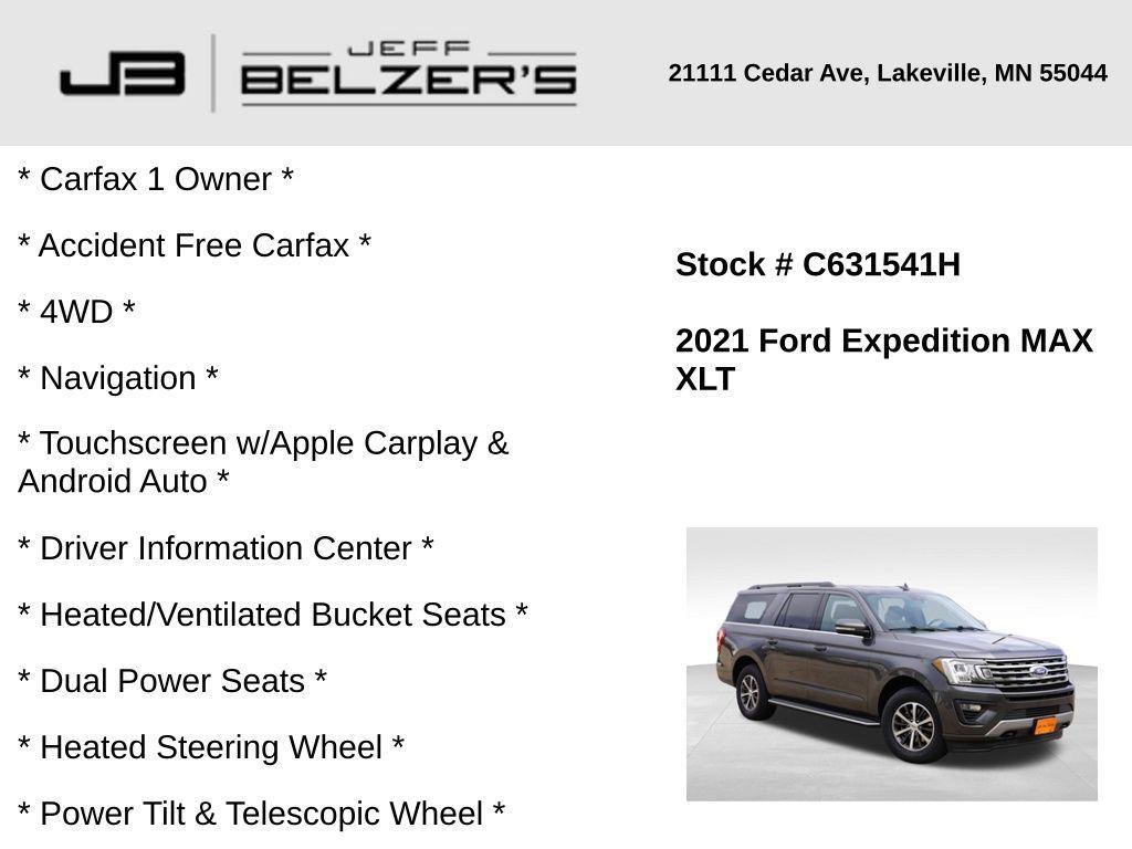 used 2021 Ford Expedition Max car, priced at $34,778