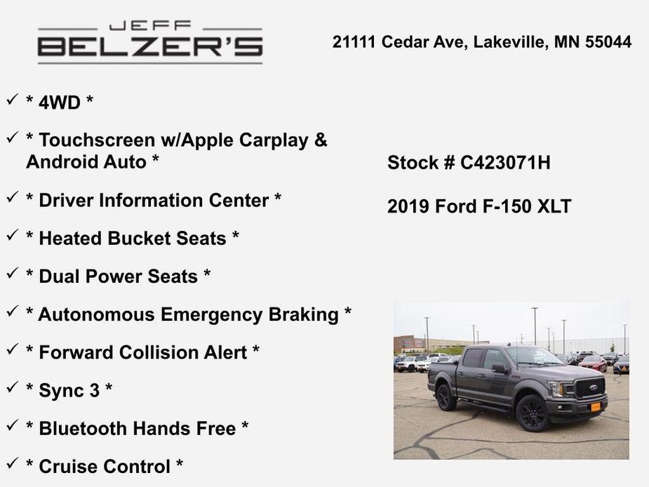 used 2019 Ford F-150 car, priced at $32,523