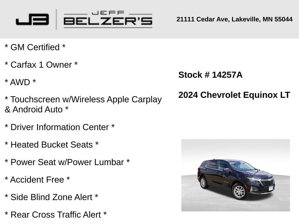 used 2024 Chevrolet Equinox car, priced at $23,825