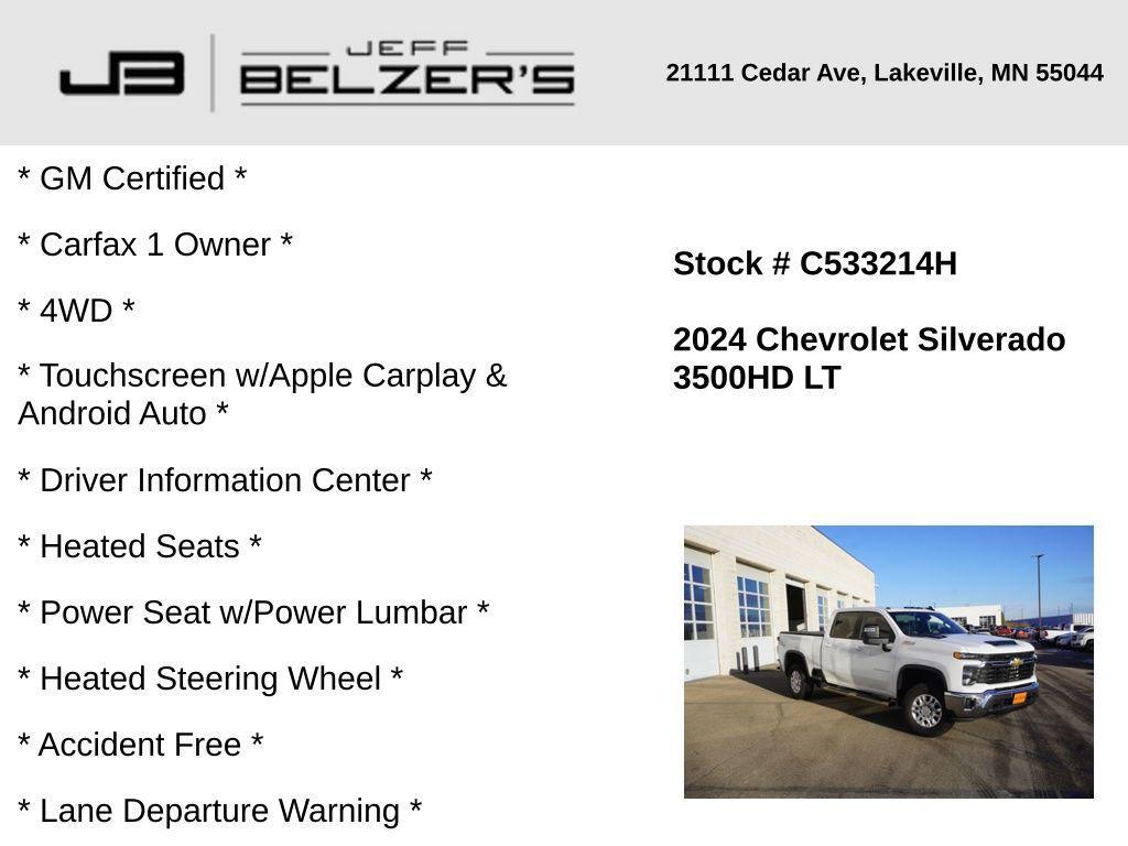 used 2024 Chevrolet Silverado 3500 car, priced at $52,983