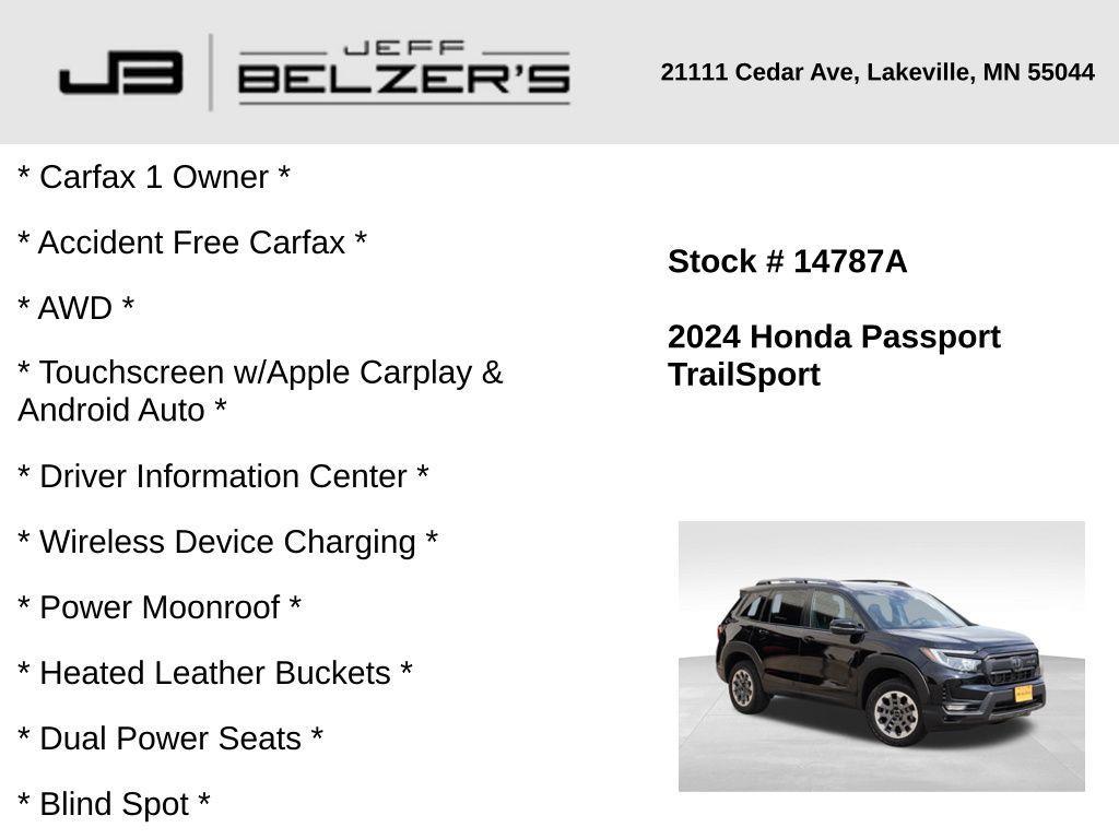 used 2024 Honda Passport car, priced at $39,415