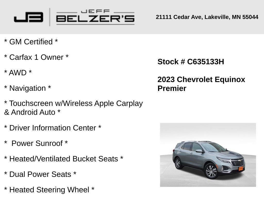 used 2023 Chevrolet Equinox car, priced at $27,663