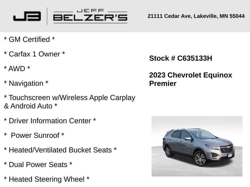 used 2023 Chevrolet Equinox car, priced at $27,889