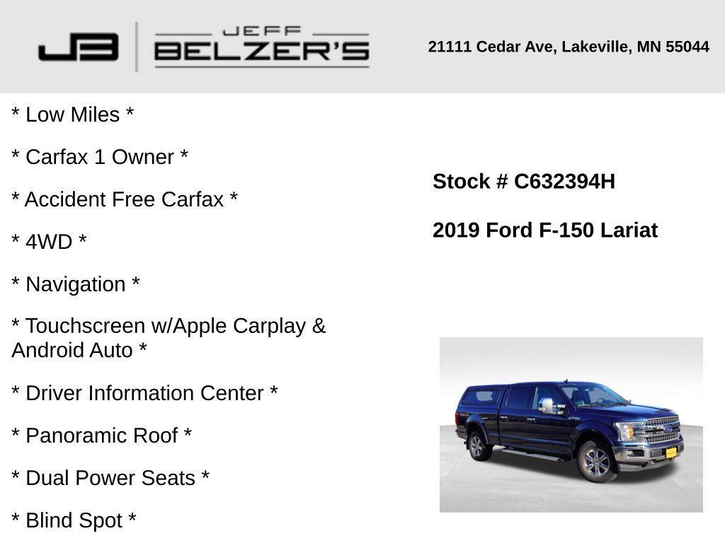 used 2019 Ford F-150 car, priced at $33,638