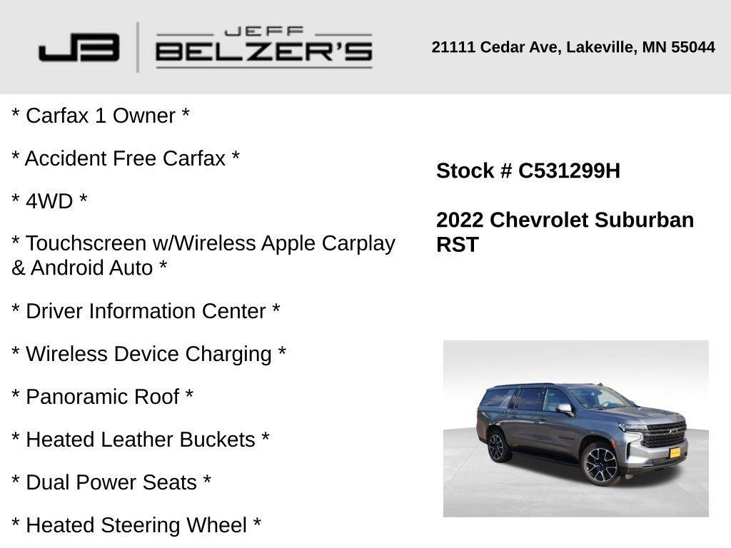 used 2022 Chevrolet Suburban car, priced at $46,342