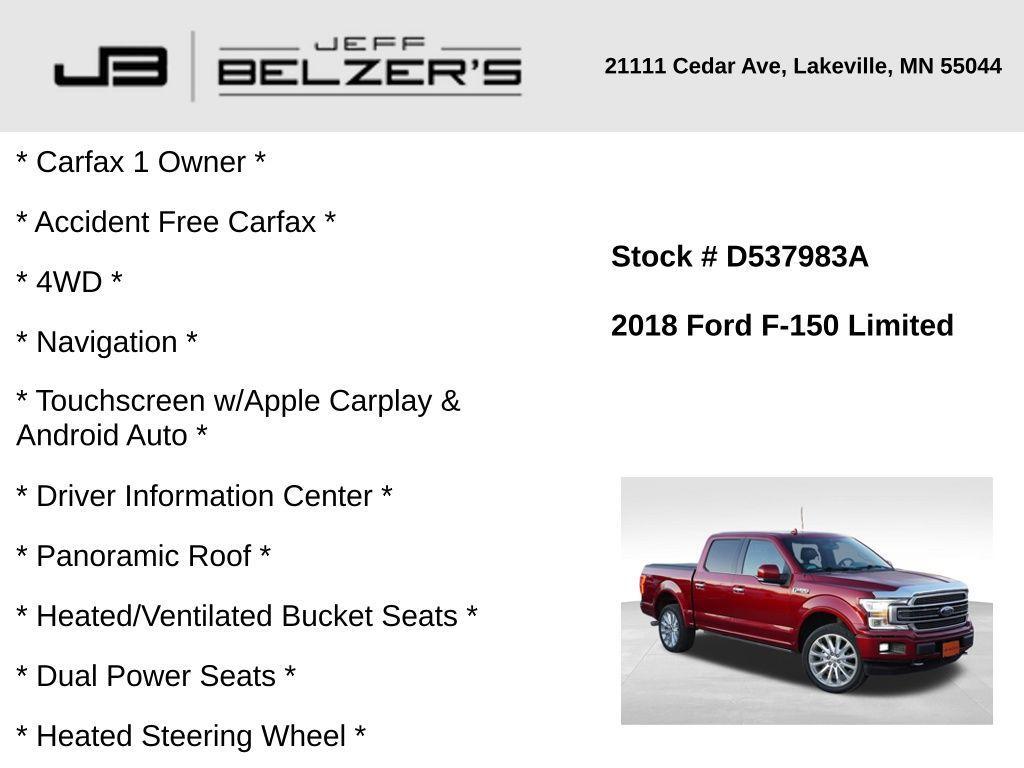 used 2018 Ford F-150 car, priced at $31,998